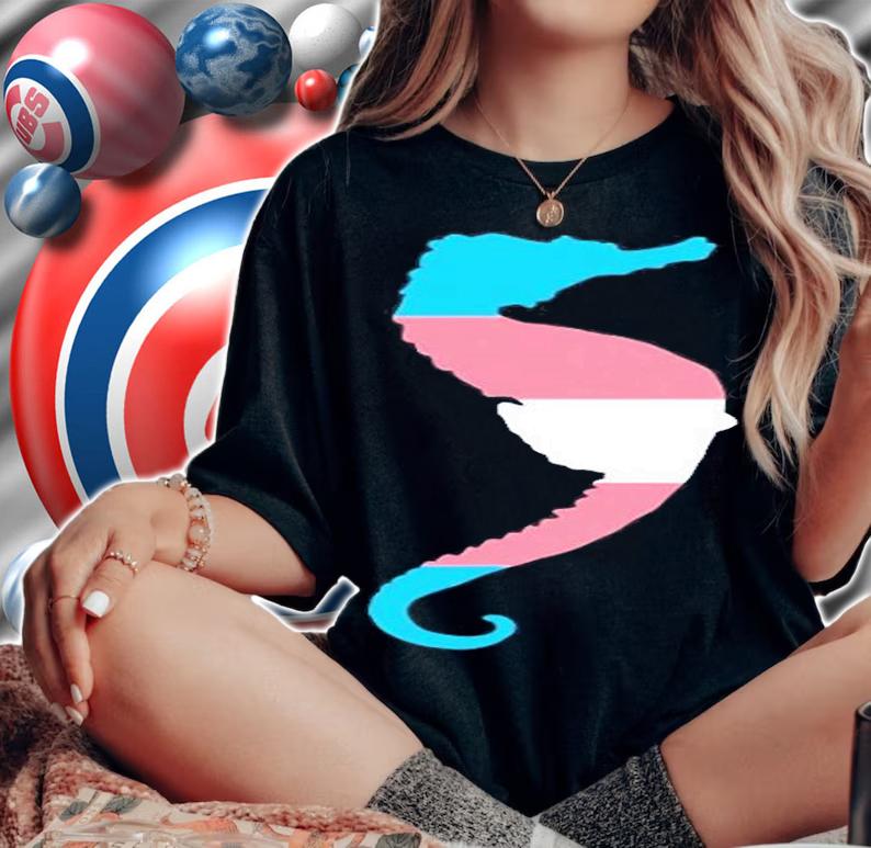 Transgender Flag Trans Pride Ftm Mtf Seahorse Lover T-Shirt t-shirt woman shirt