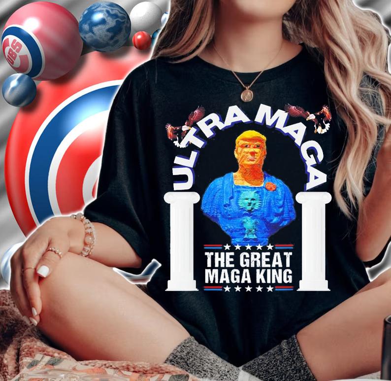 Ultra Maga King Trump Biden 2024 Ultra Maga Crowd Ultra Maga T-Shirt t-shirt