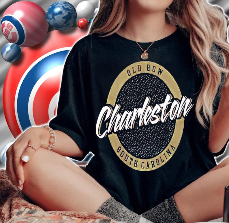 Charleston South Carolina Circle Logo shirt t-shirt woman shirt