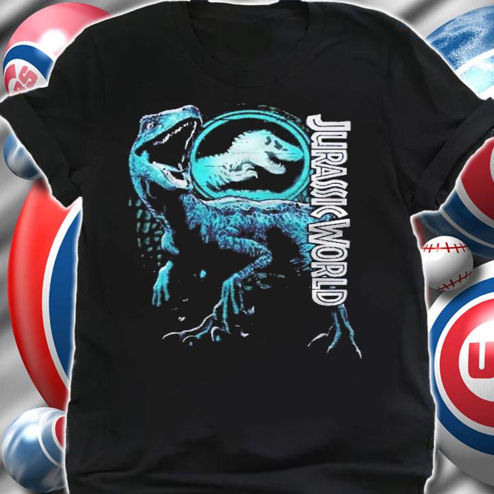 Jurassic World Fallen Kingdom Raptor Blue Logo Shirt t-shirt