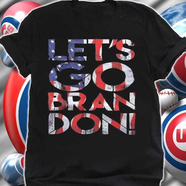 Let's Go Brandon FJB Impeach Biden President USA Flag T-Shirt t-shirt
