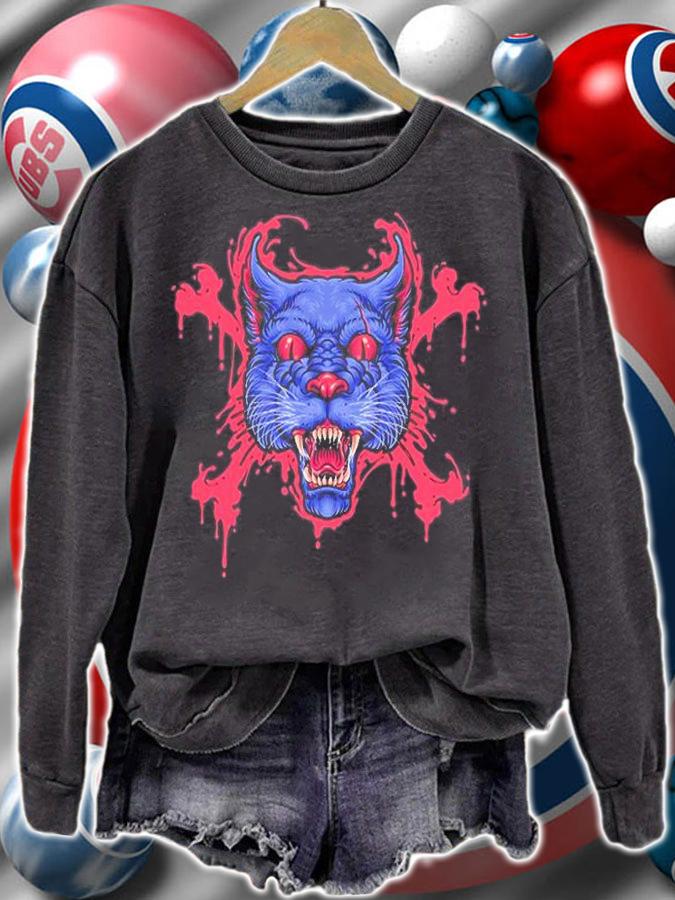 Riot Head Cat Horrorriot Head Cat Horror T-Shirt t-shirt