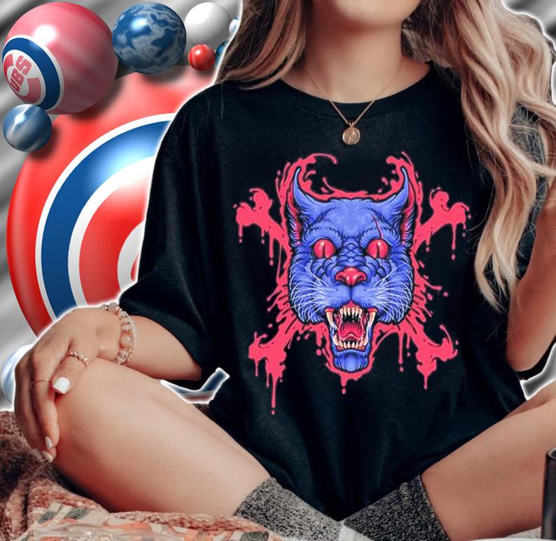 Riot Head Cat Horrorriot Head Cat Horror T-Shirt t-shirt