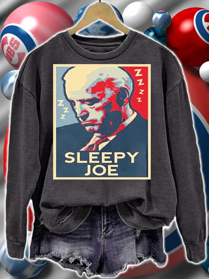 Sleepy Joe Zzz Poster Biden Vintage T-Shirt t-shirt