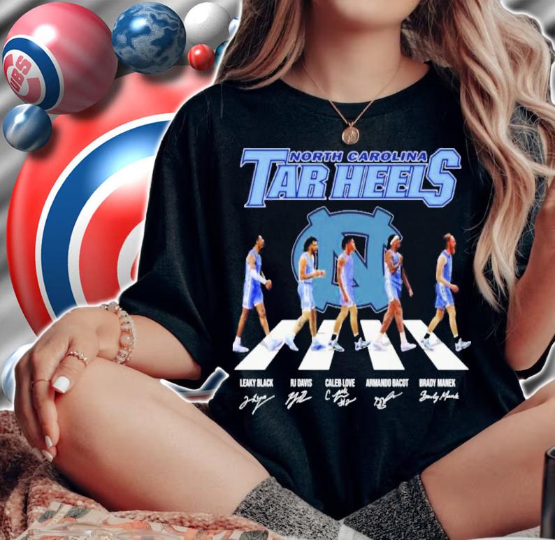 UNC North Carolina Tar Heels Abbey Road Signatures Shirt t-shirt