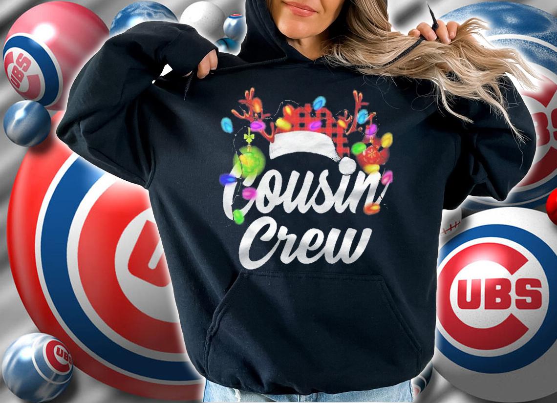 Cute Cousin Crew Hat Santa Buffalo Matching Family Christmas Shirt t-shirt hoodie