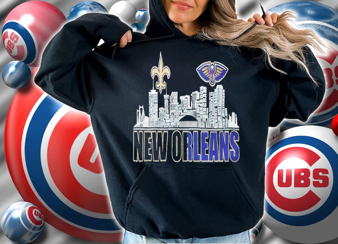 New New Orleans Saints and New Orleans Pelicans city logo shirt t-shirt