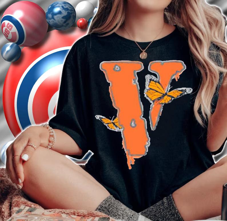 Juice Wrld X Vlone Legends Never Die Butterfly Shirt t-shirt woman shirt