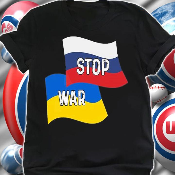 Russia Ukraine Stop War Flag T-Shirt t-shirt shirt
