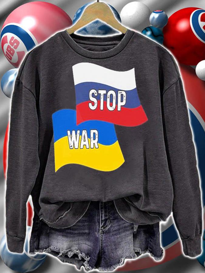 Russia Ukraine Stop War Flag T-Shirt t-shirt sweatshirt