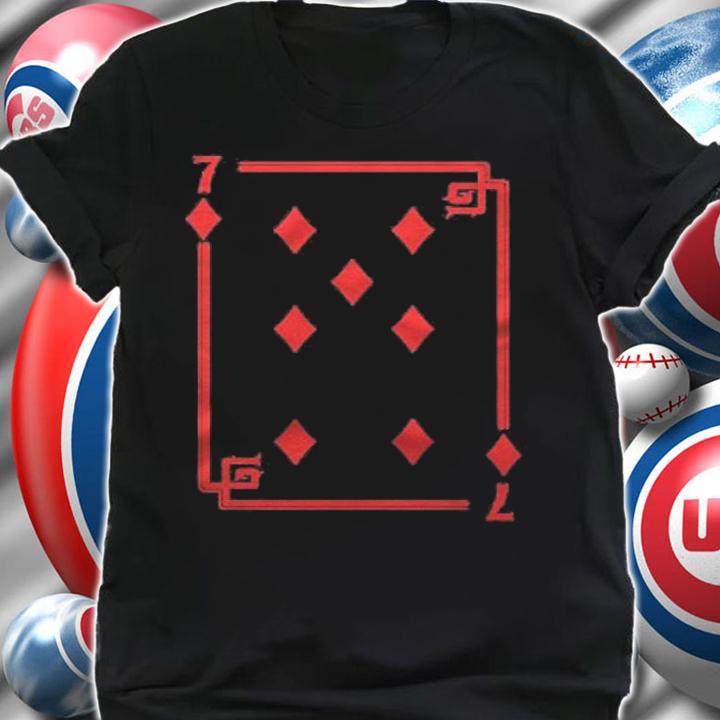 Seven Of Diamonds Playing Card Halloween Costume Matching Shirt t-shirt shirt