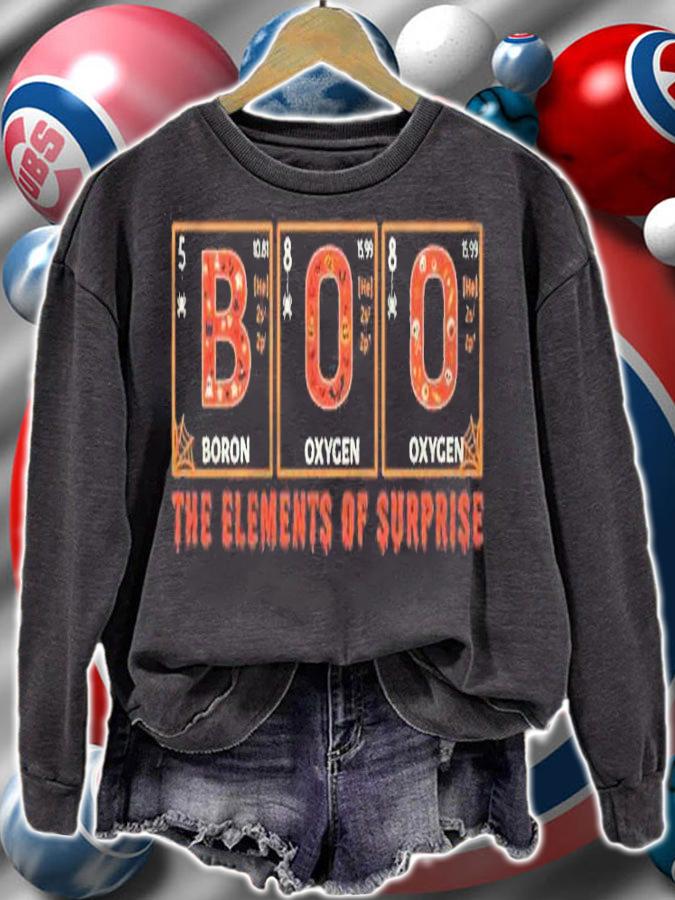 Halloween Boo Primary Elements Of Surprise Science Shirt sweatshirt