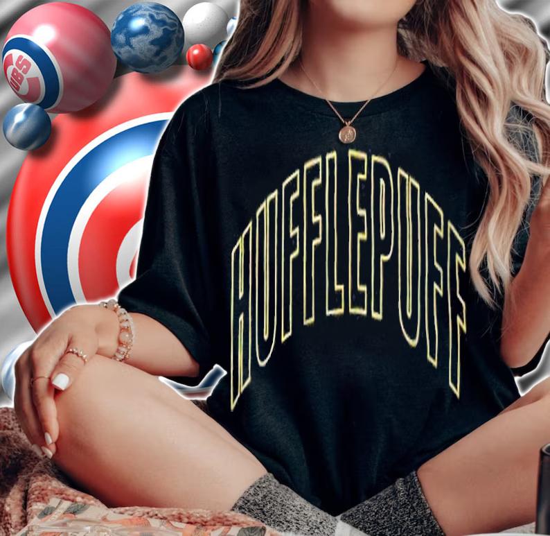 Hufflepuff text logo T-shirt
