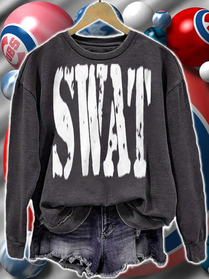 Swat Team Shirt Fun Police Costume For Adults Kids Shirt sweatshirt