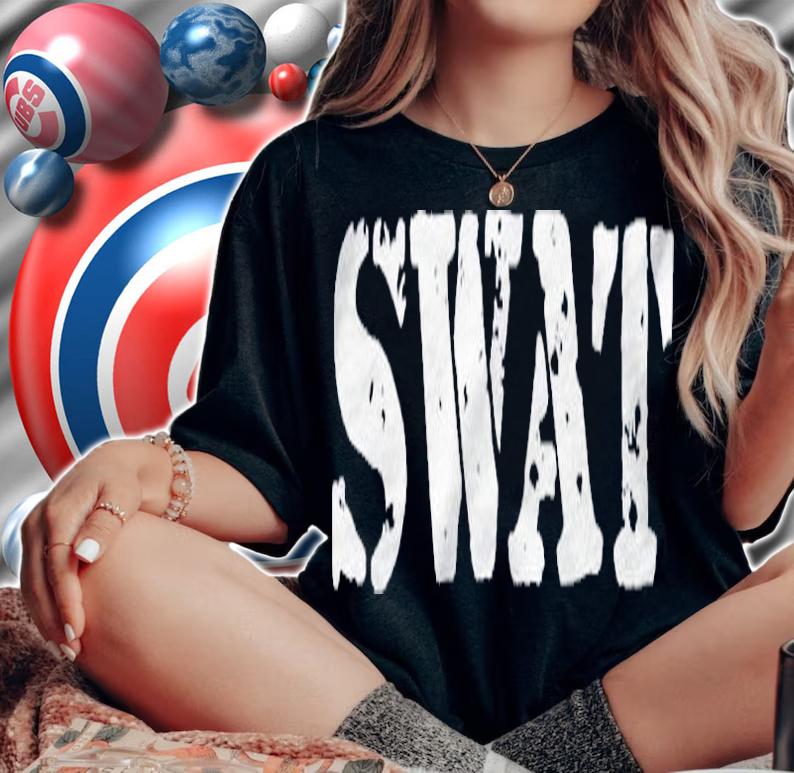 Swat Team Shirt Fun Police Costume For Adults Kids Shirt woman shirt