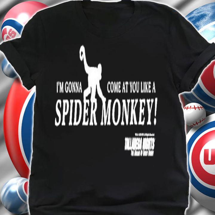 Talladega Nights Spider Monkey Text T-Shirt shirt