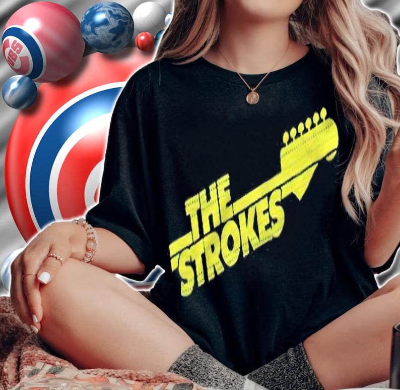 The strokes guitar logo T-shirt