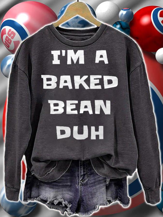 Im A Baked Bean Duh Funny Lazy Easy Halloween Costume Joke Shirt sweatshirt
