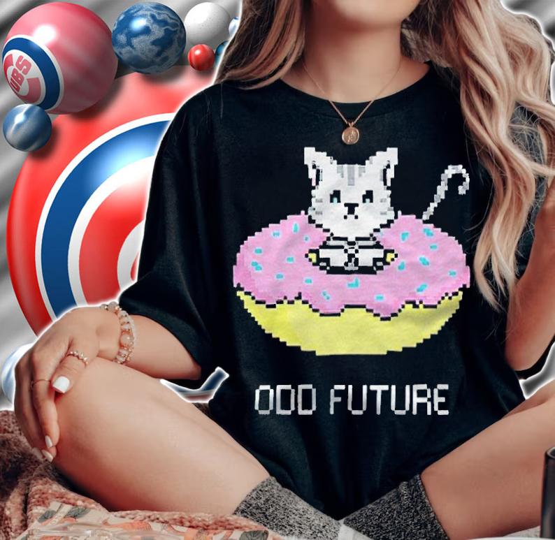 Odd Future 8 Bit Donut Cat T-shirt woman shirt