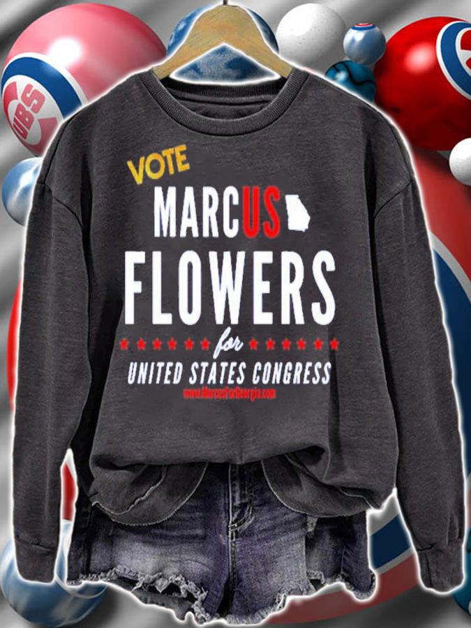 Vote Marcus Flowers For United States Congress Shirt sweatshirt