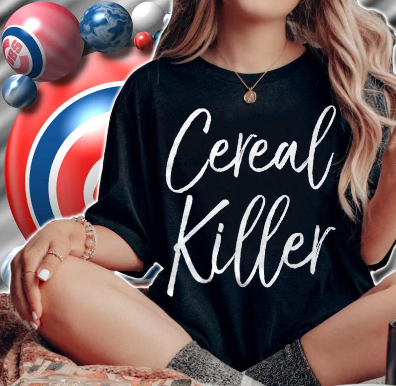 Cereal Killer Shirt Funny Halloween Pun Serial Breakfast Shirt
