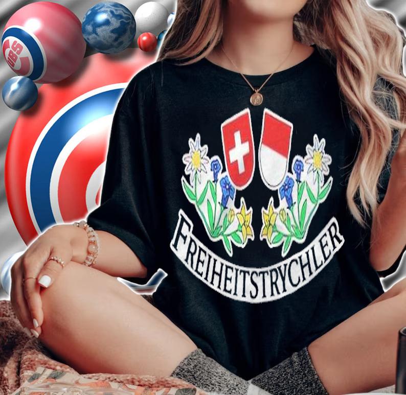 Freiheit Strychler logo T-shirt