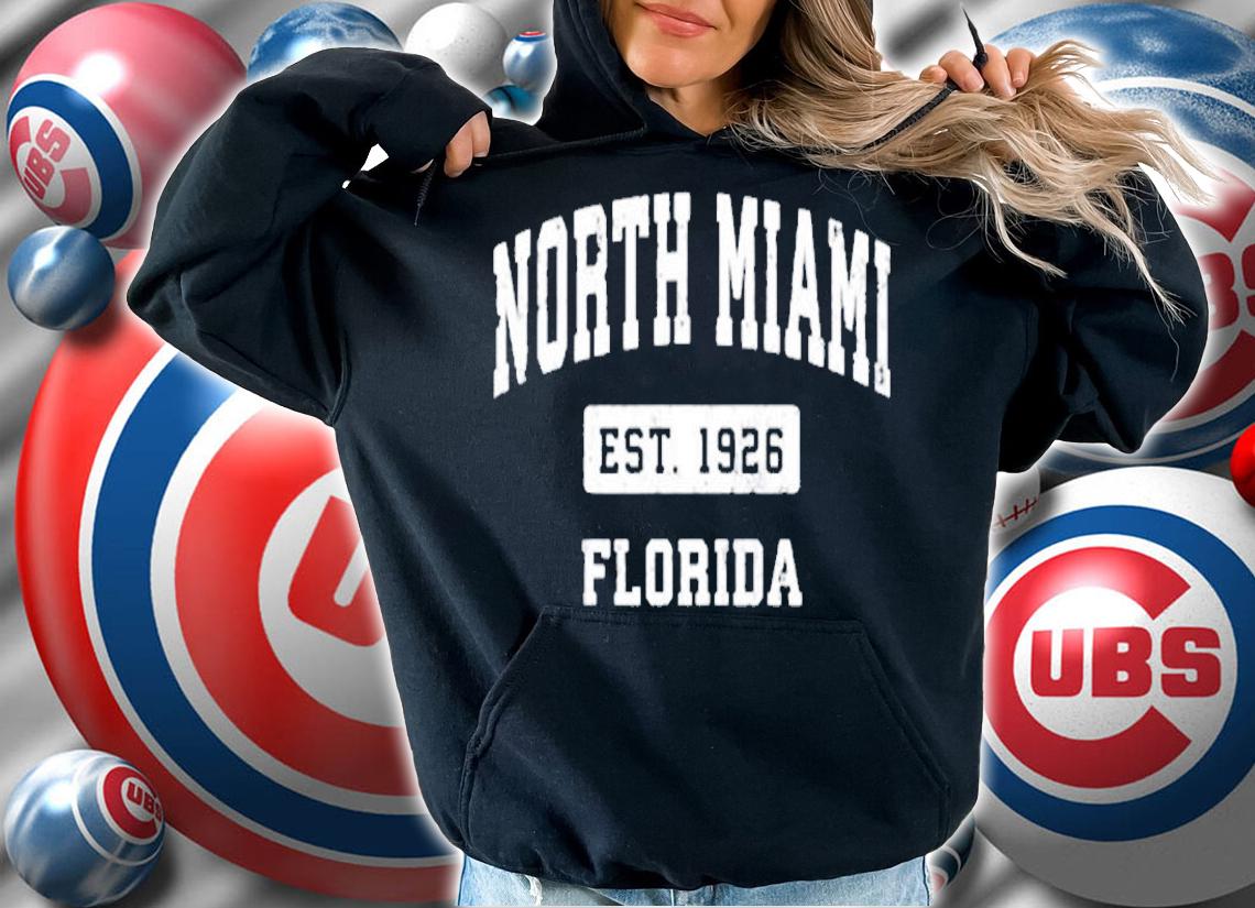 North Miami Florida Fl Vintage Established Sports Design T-Shirt