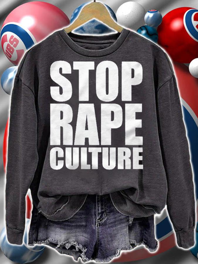 Stop Rape Culture Sexual Assault Awareness Shirt