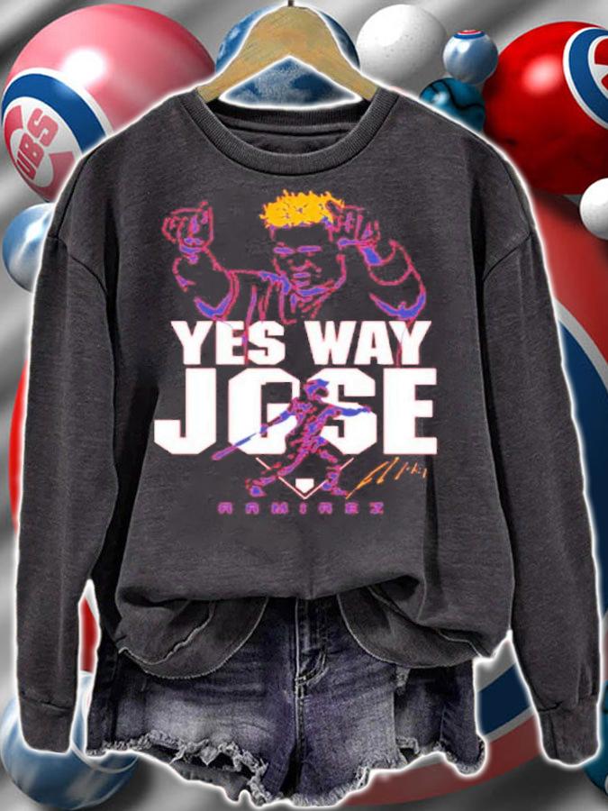Jose Ramirez Yes Way Jose And Nick Karns Jose Ramirez Cleveland Guardians Shirt