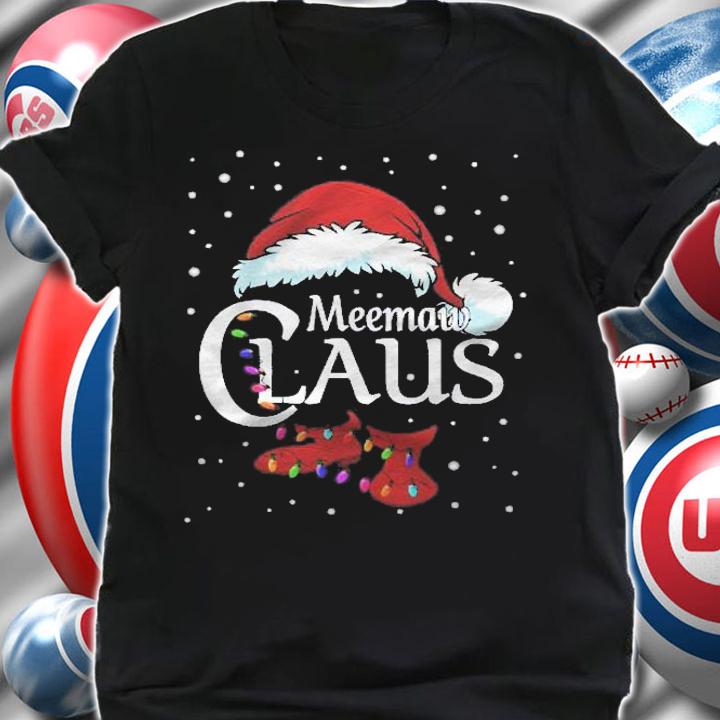 Meemaw Claus Family Matching Meemaw Claus Pajama Shirt