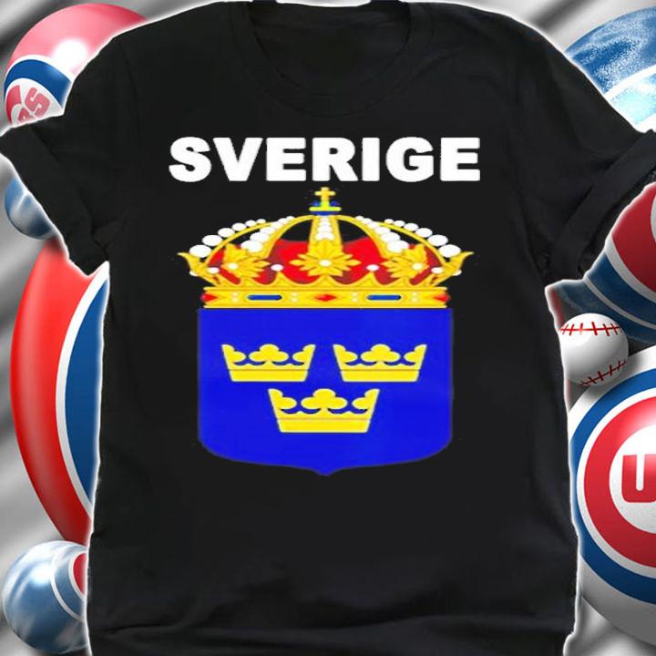 Sverige Emblem Swedish Language Design T-Shirt shirt