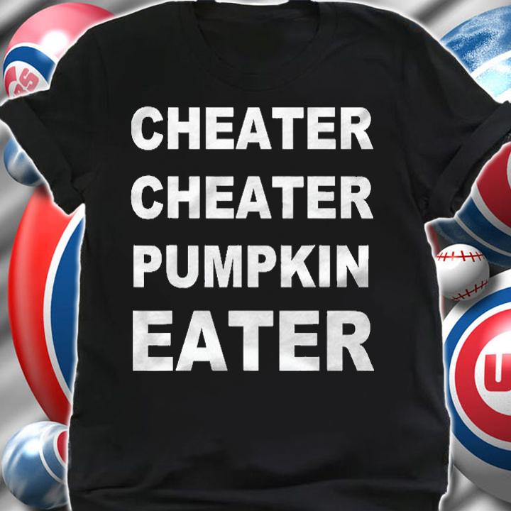 Cheater Cheater Pumpkin Eater Pun Funny Halloween Costume Shirt shirt