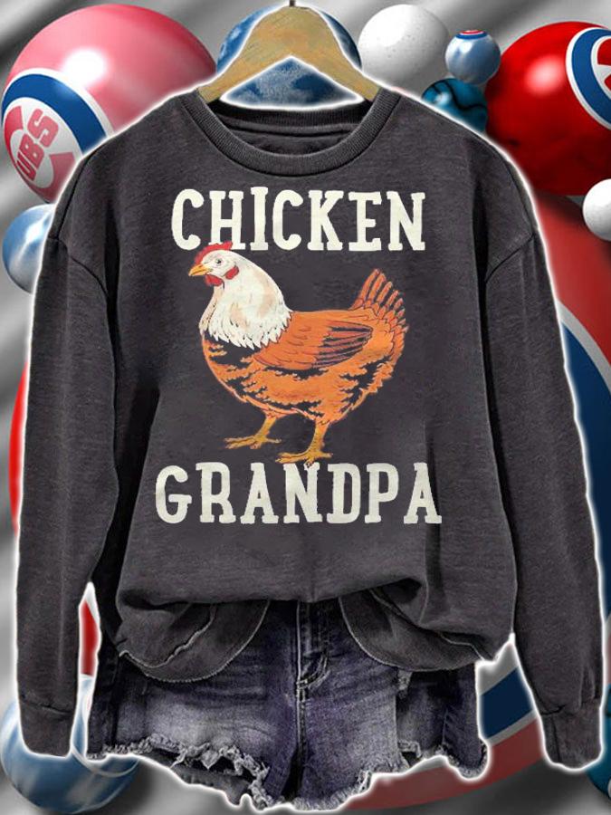Chicken Grandfather Chicken Grandpa Family Shirt