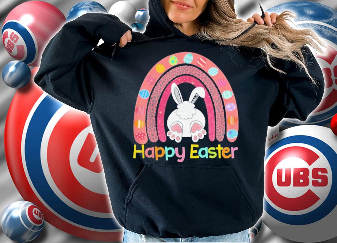 Easter Day Rainbow With Eggs And Easter Bunny Happy Easter Shirt hoodie