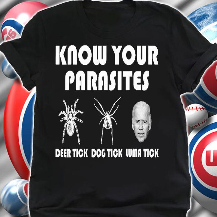 Know Your Parasites - Anti Joe Biden Sucks Funny President T-Shirt