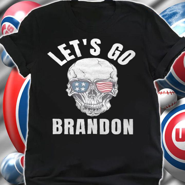Let's Go Brandon Funny Joe Biden Brandon Joe Skull T-Shirt