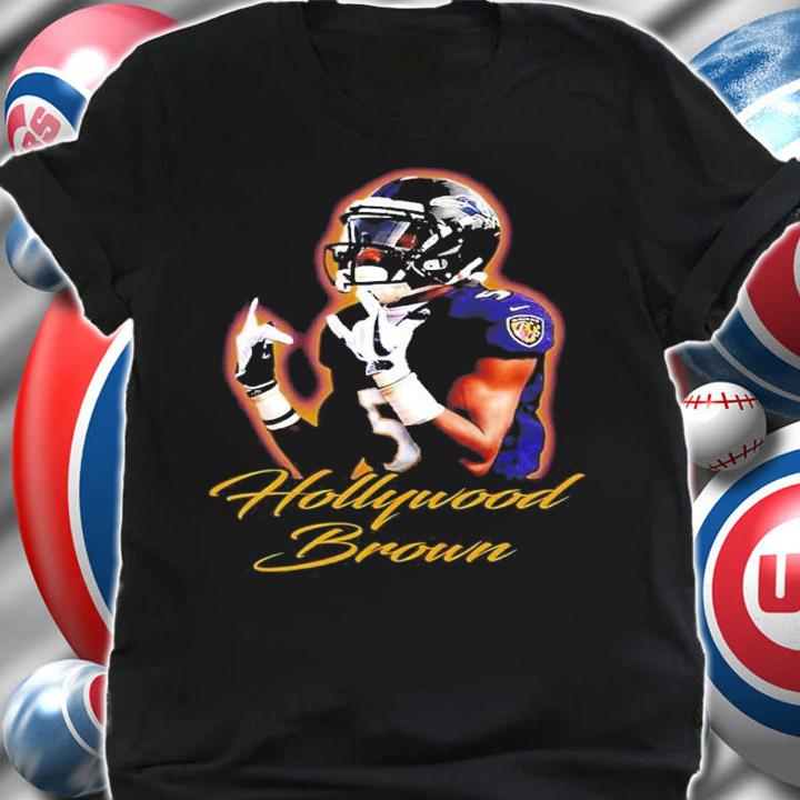Marquise Brown Hollywood Brown Baltimore Football shirt shirt