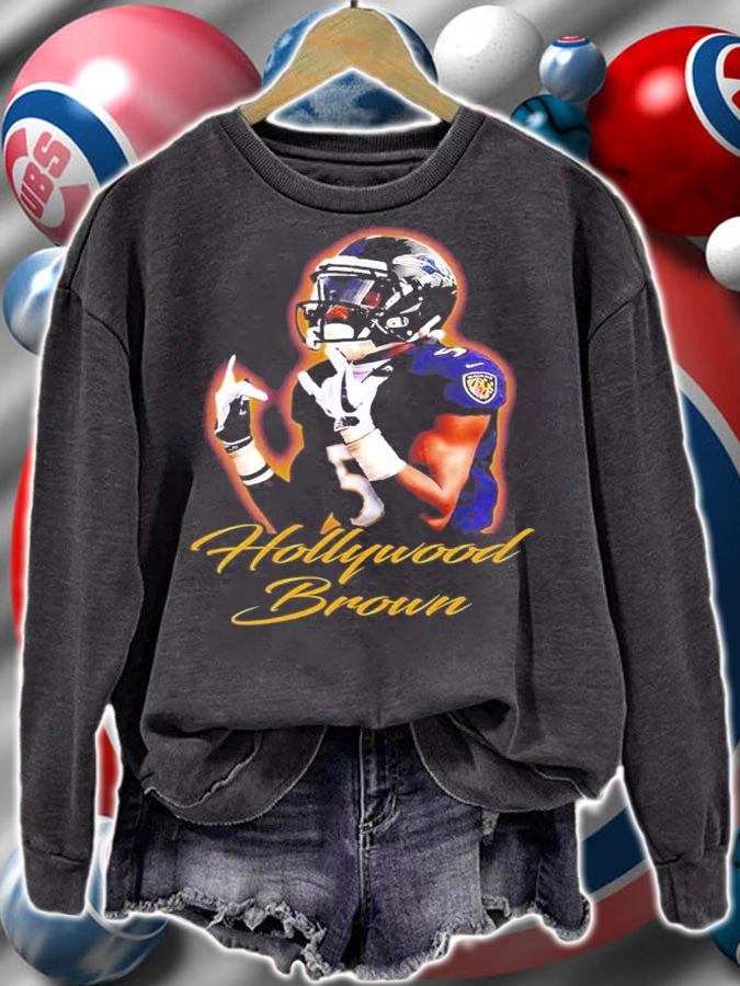 Marquise Brown Hollywood Brown Baltimore Football shirt sweatshirt