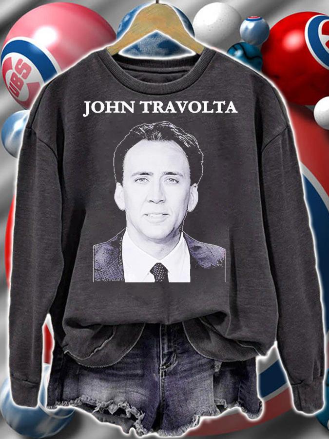 Nicolas Cage Signed By As John Travolta Face Off T-Shirt