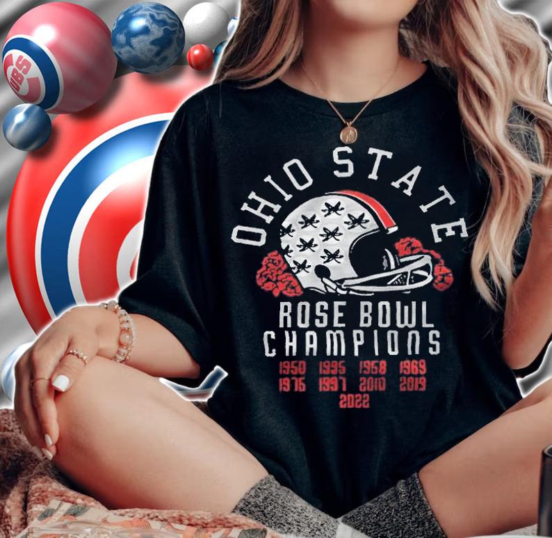 Ohio State Rose Bowl Champions 1950 1995 1958 1963 T-shirt