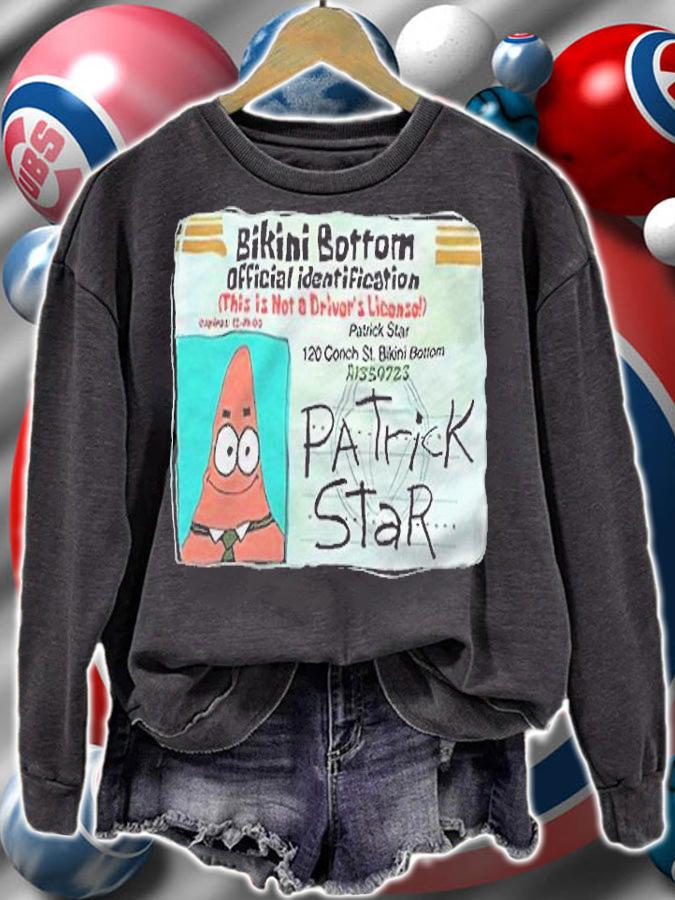 Patrick Star Bikini Bottom Driver License Shirt sweatshirt