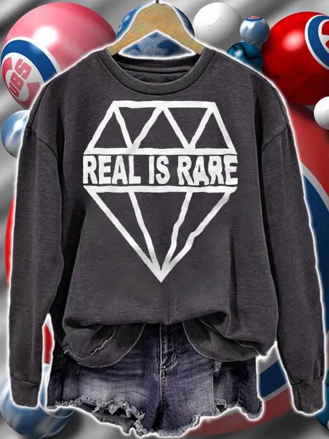 Real is rare logo T-shirt