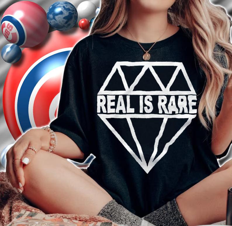 Real is rare logo T-shirt