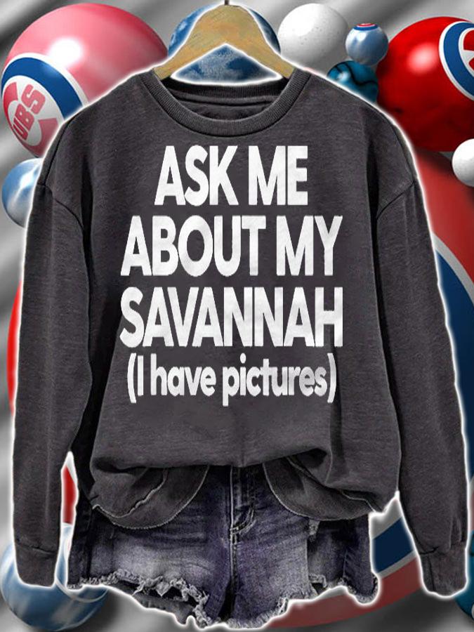 Savannah Mom Savannah Cat Dad Ask Me About My Savannah Shirt