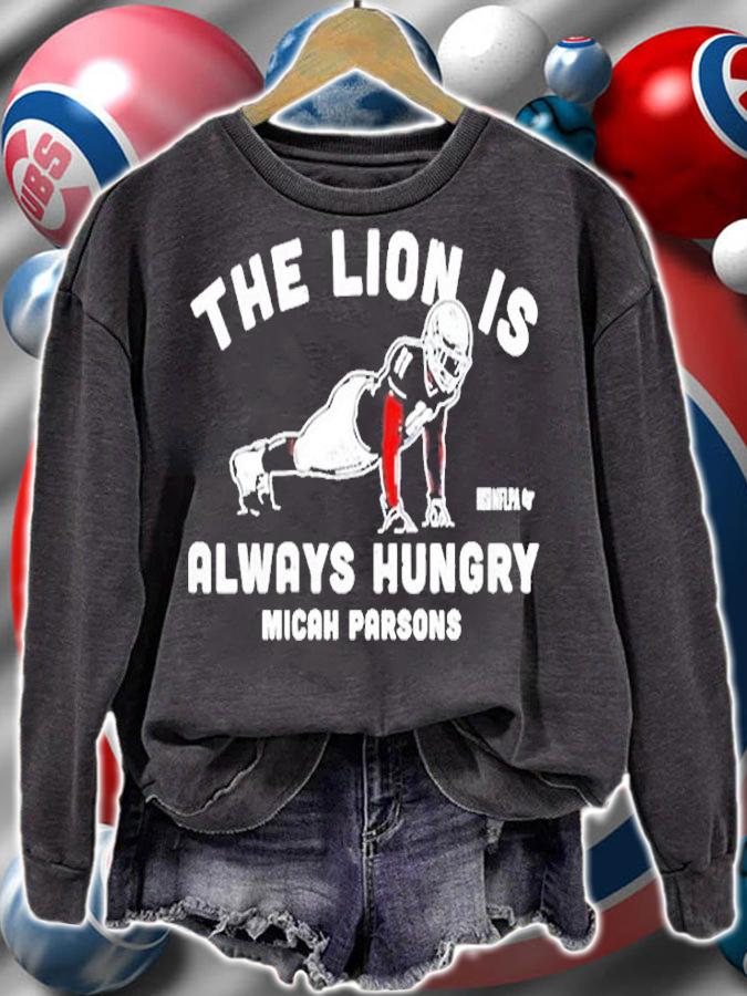 The Lion Is Always Hungry Micah Parsons Push-Ups T-Shirt