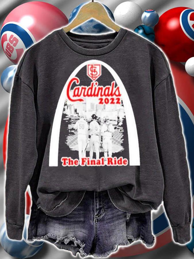 Yadier Molina Albert Pujols and Adam Wainwright Cardinals 2022 The Final Ride shirt sweatshirt