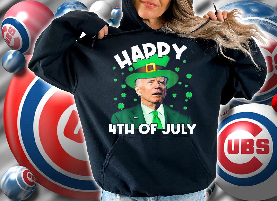 Happy 4Th Of July Biden Leprechaun Shamrock T-Shirt hoodie