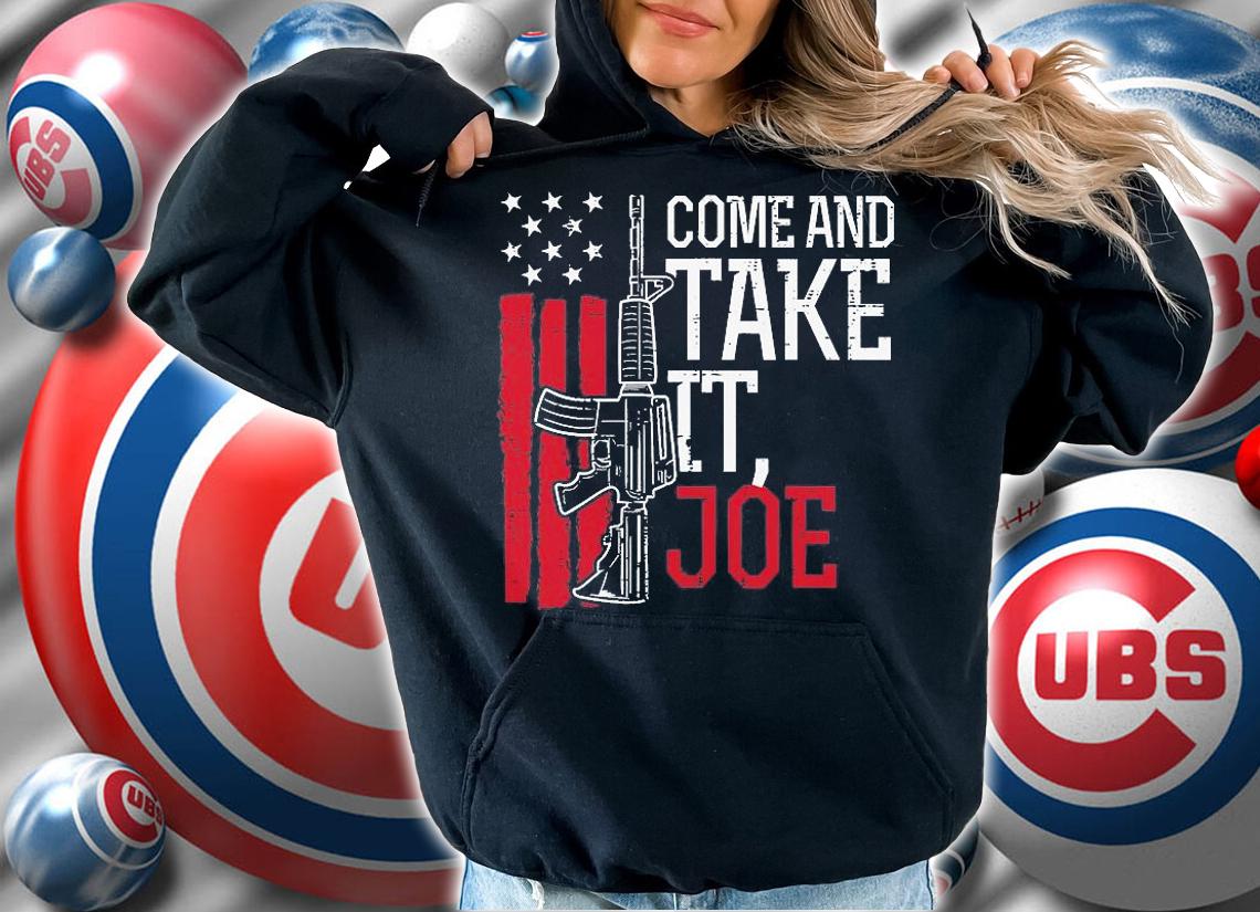 Come And Take It Joe Gun US Flag Pro Gun Anti Biden Patriot T-Shirt