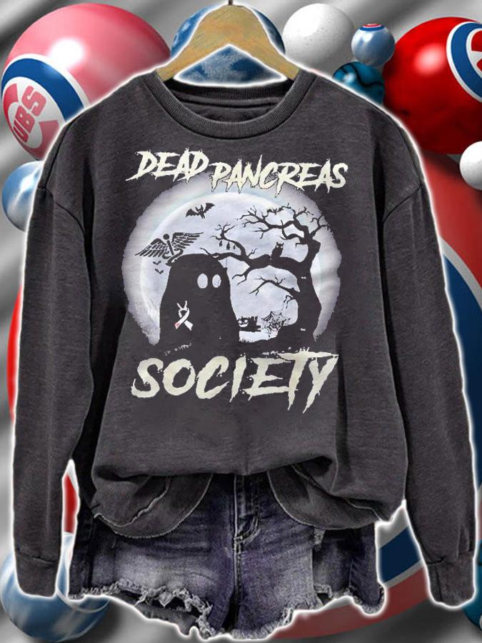 Dead Pancreas Society Diabetes Awareness Halloween Ghost Classic Shirt sweatshirt