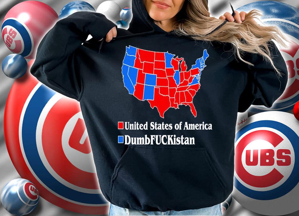 DumbFUCKistan Vs. United States of America Election Map Republicans T-Shirt